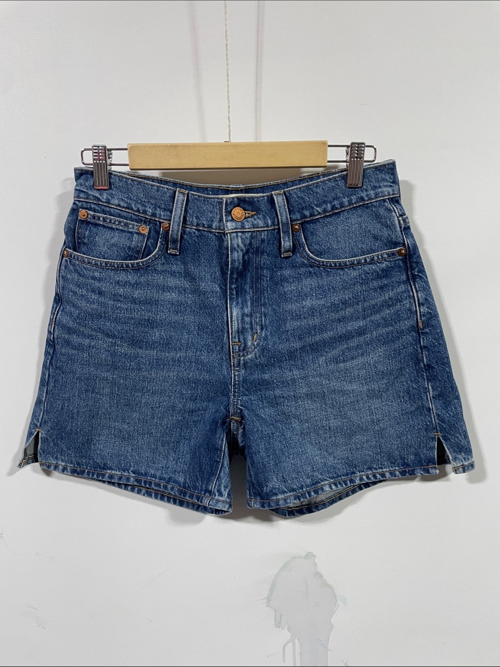 Madewell Midwash Blue Denim Shorts